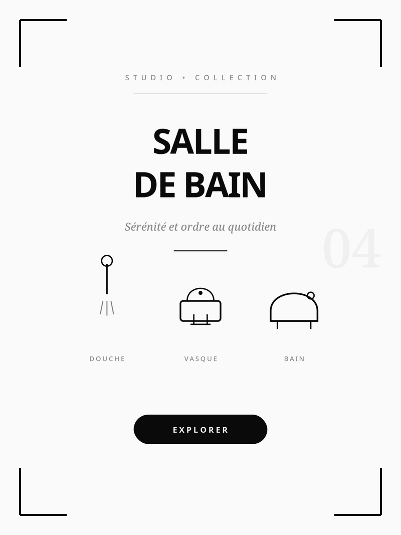 Rangement salle de bain￼