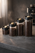 Bocal Sous Vide pour Grains de Café – Boîte Hermétique en Verre Anti-Humidité