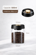 Bocal Sous Vide pour Grains de Café – Boîte Hermétique en Verre Anti-Humidité