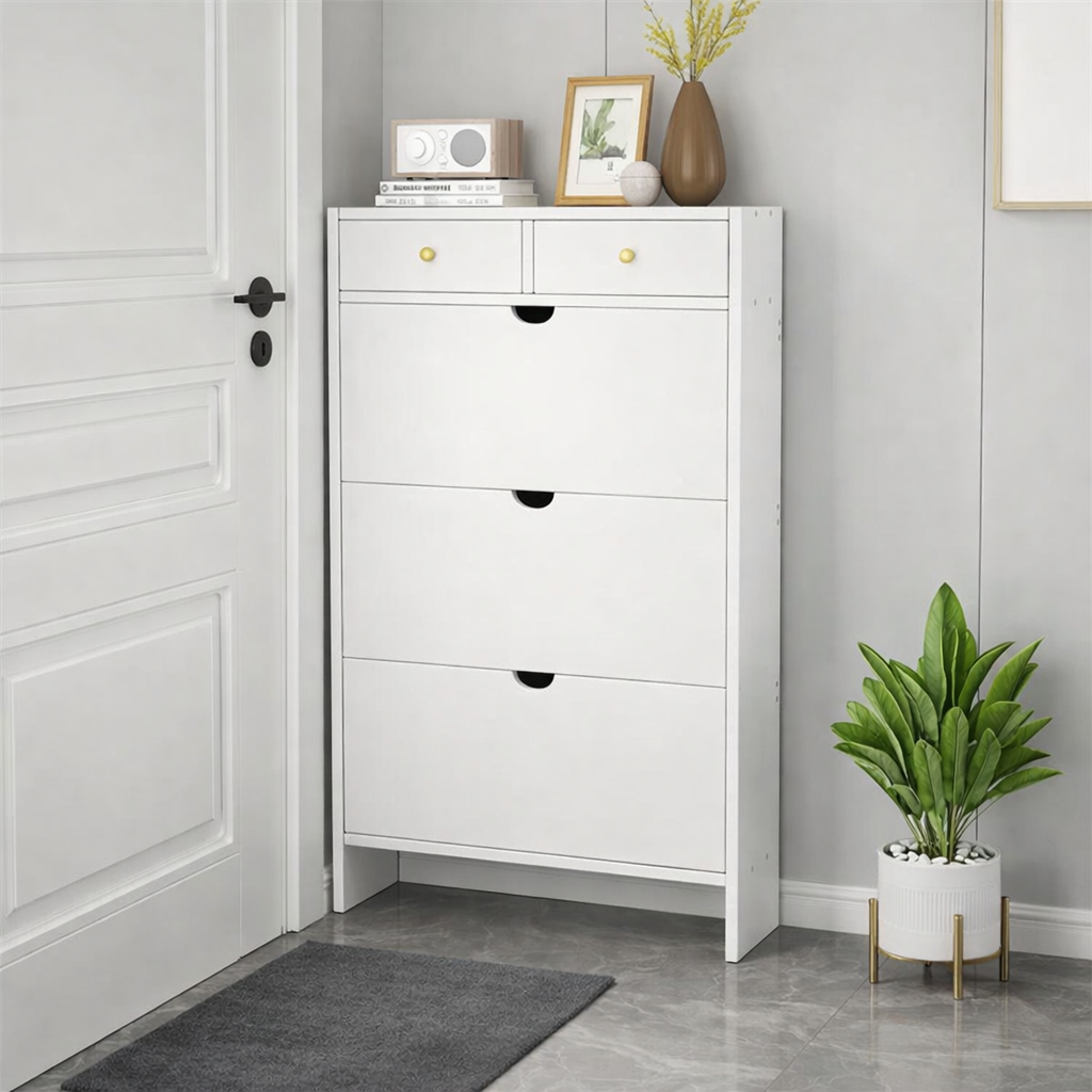 Meuble à Chaussures Slim – Rangement Gain de Place pour Entrée